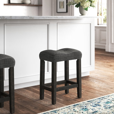 Altoona Upholstered Counter Stool with Solid Wood Frame