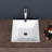 16"x16" Ceramic Square Vessel Bathroom Sink