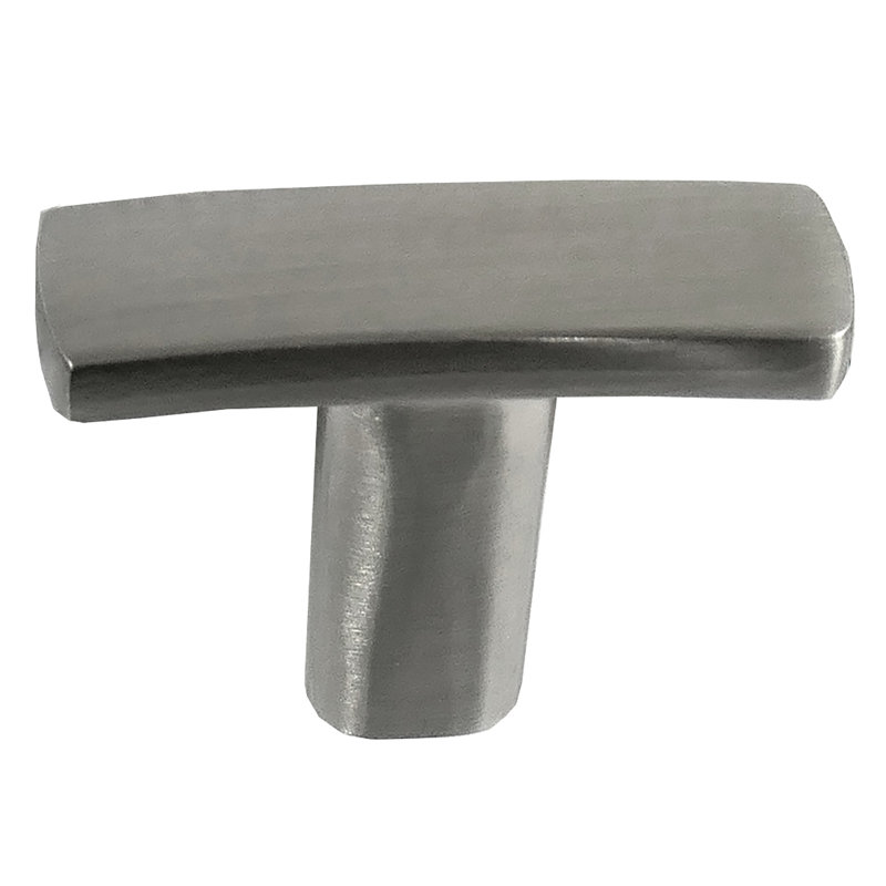 Ensemble de boutons de barre surdimensionnés de 1 po de longueur Contempo, Nickel satiné