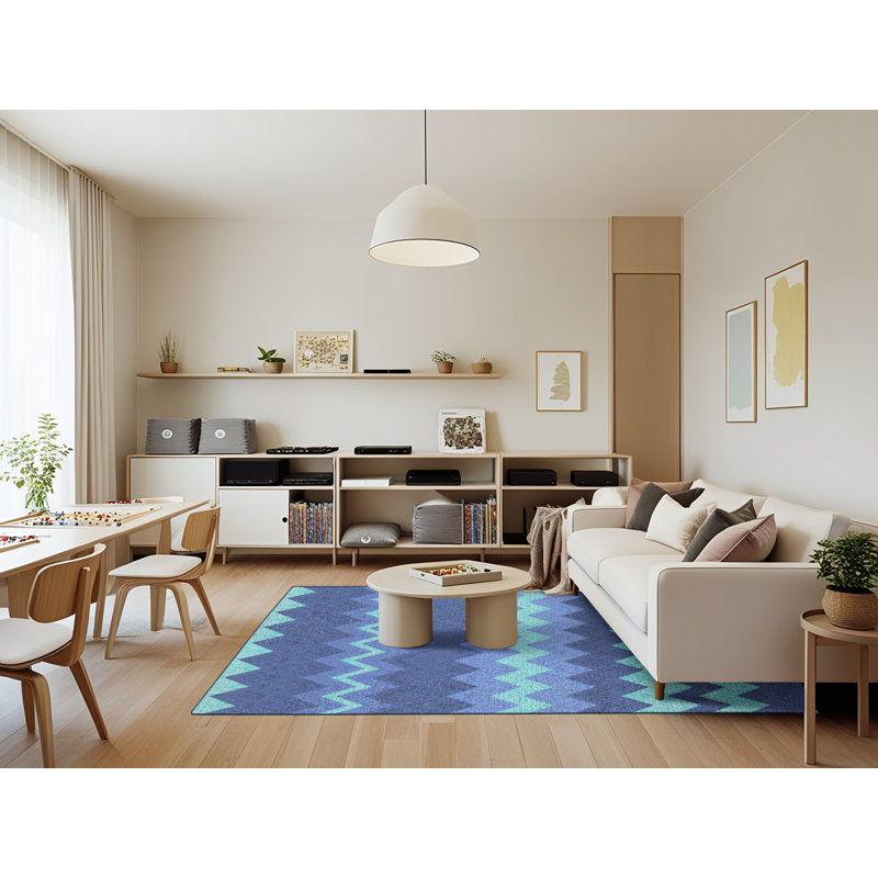 Tapis bleu Antosia, Rectangle 7 pi x 9 pi