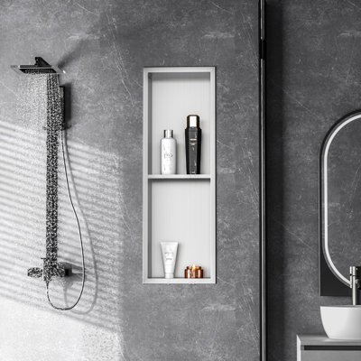 Stainless Steel Shower Niche 24" X 8"