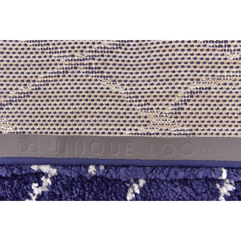 Scottsville Navy Blue/Ivory Rug, Runner 79 x 305cm