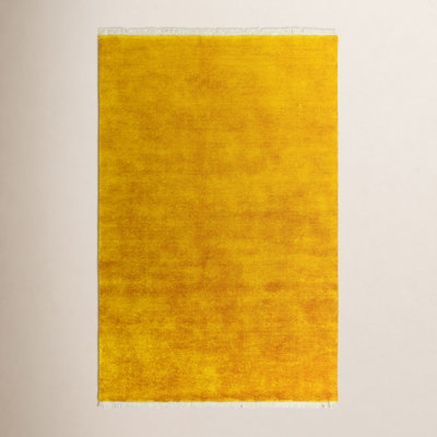 Clio Handmade Wool Yellow Rug
