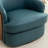Wooden Vegan Leather Upholstered  Armchairs  Swivel Barrel Chairs (Set Of 2)-114509158