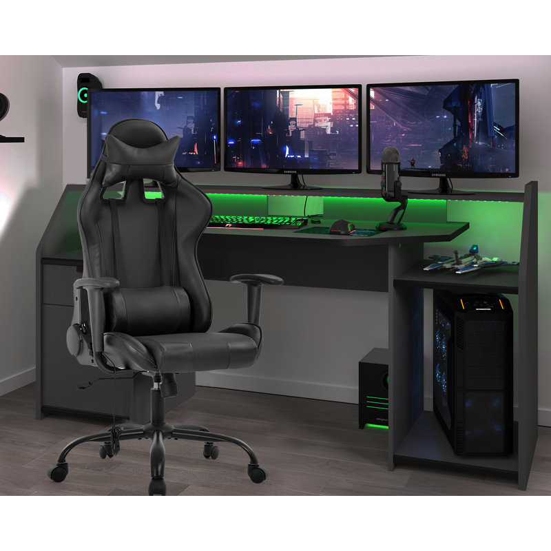 Ergonomic Gaming Chair, Black