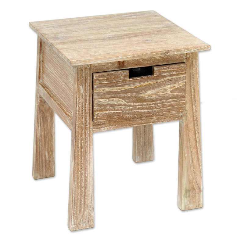 Solid Wood End Table