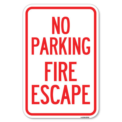 No Parking Fire Escape/23743