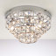 Octavia Glass Flush Mount