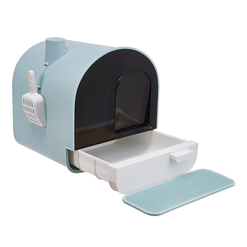 Polyethylene Plastic Litter Box with Scoop