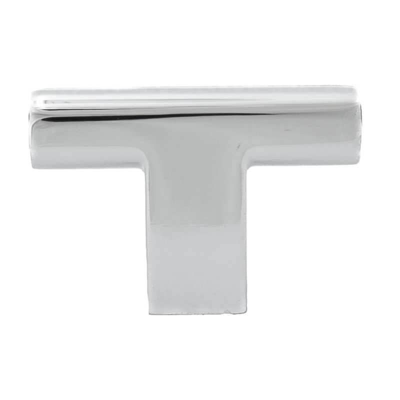 Vail 2" Length Chrome Bar Cabinet T-Knob, Chrome