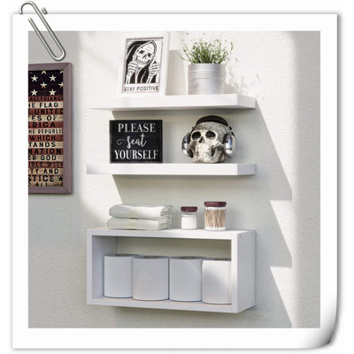 Arbenor 3 Piece Wood Floating Shelf