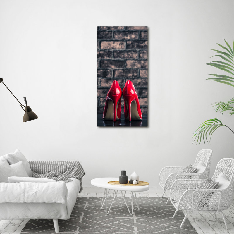 Red Heels - Wrapped Canvas Print