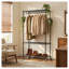 Heavy Duty Rolling Clothes Rack, Freestanding Garment Rack with 3-Tier Shelves, Sturdy Iron Closet Organizer with Lockable Wheels for Bedroom, Laundry Room Storage, Black