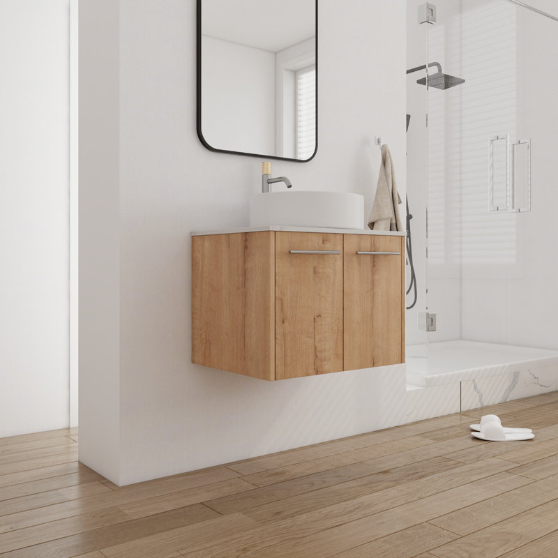 Meuble-lavabo simple 23,94 po avec dessus en pierre Katori