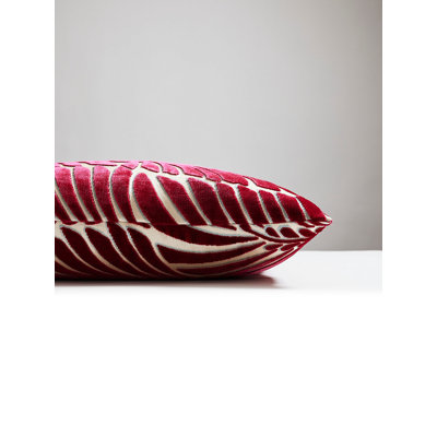 Plumes Silk Throw Square Pillow Cover & Insert
