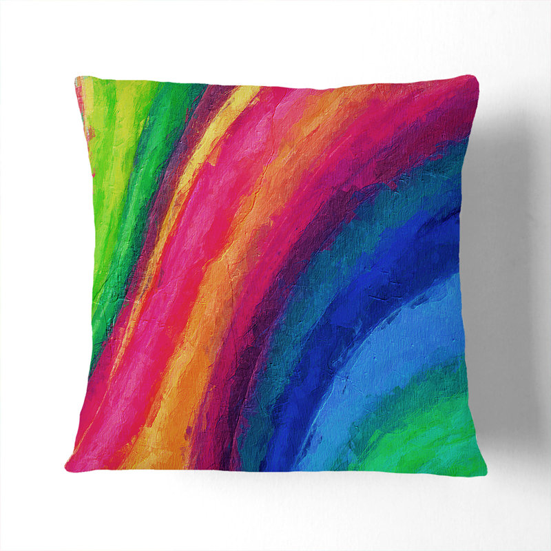 Abstract Square Throw Cushion, 55cm H x 55cm W x 20cm D, Stone