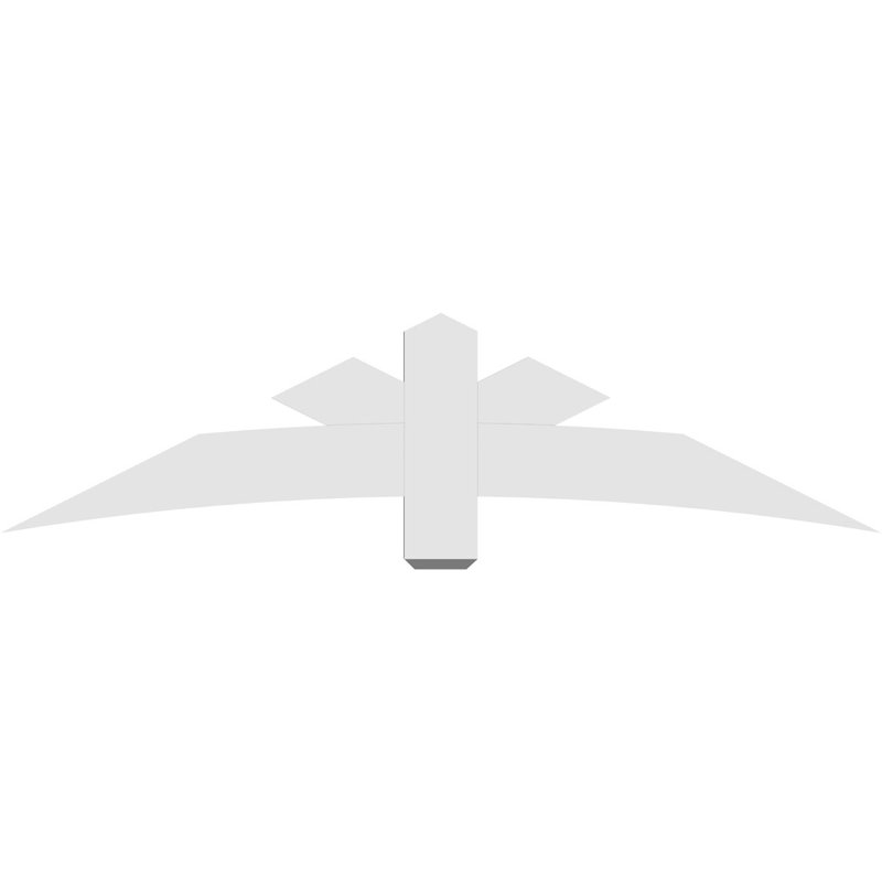 Support de pignon Alberta Alberta, H 18 po x l 72 po (pas: 6/12), P 2 po x F 6 po, PVC