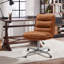 Faux Leather Swivel Desk Chair-2131498862