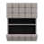 Tissu gris aspect lin