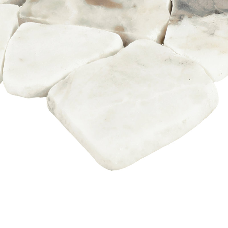 Gamma Natural Stone Pebble Wall and Floor Mosaic Tile (Set of 10), Illusive