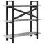 100cm W Steel Etagere Bookcase-530705020-530705010
