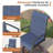 Outdoor Patio Dining Set with 6-person Round Dining Table and  Padded Swivel Chairs-1757418982