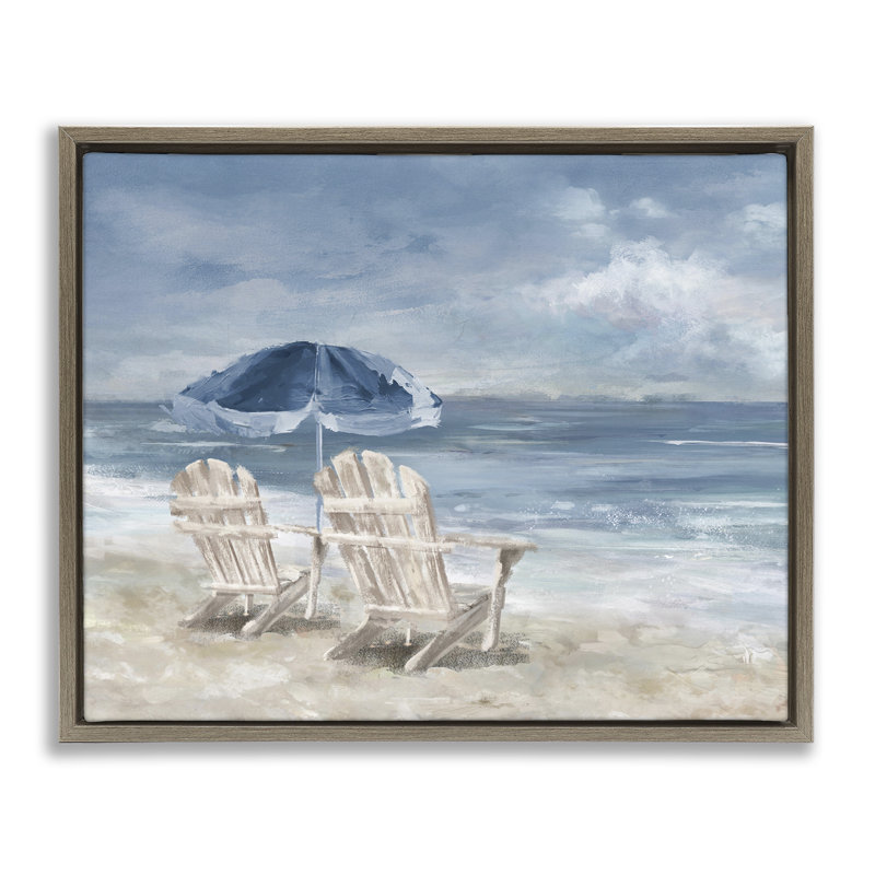 Chaises de plage sereines, H 21 po x l 17 po, Cadre flottant orme Montalcino