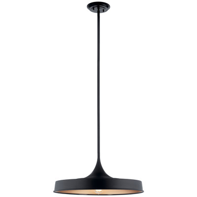 Luminaire suspendu cylindrique à 1 lumière Cathelyne