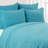 Basketweave Solid Blue Quilt Set-71173272-76923388