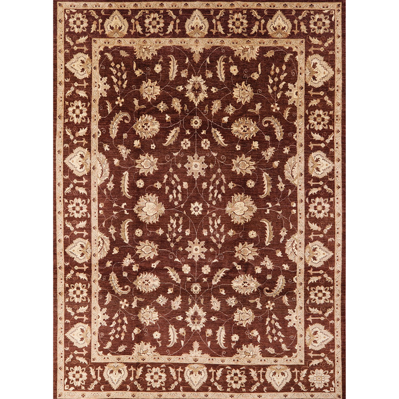Tapis oriental brun / beige Nauset, Rectangle 7 pi x 9 pi