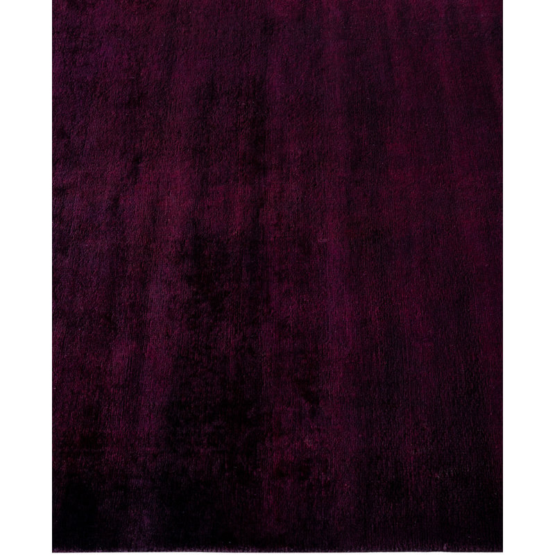 Overdyed One-of-a-Kind 2' 5" X 16' 4" Hand Knotted Area Rug
