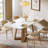 47" Rectangle Dining Table With Crossed Base (2 Pcs)