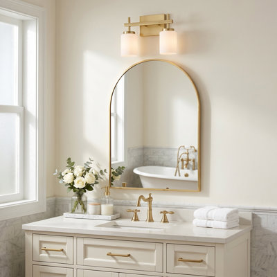 Wilburn Integrated LED Satin Brass Vanity Light