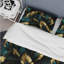 Ensemble de housse de couette en marbre Emerald And Gold Art Deco Pattern I-1068008159