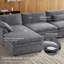 Canapé-lit modulaire d'appoint avec canapé double détachable Manuel Corduroy-684013849