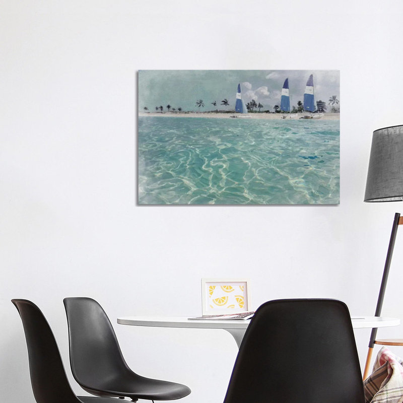 Beach Scene II by Marie Elaine Cusson - Wrapped Canvas Painting, 101.6 cm H x 66.04 cm W x 1.91 cm D