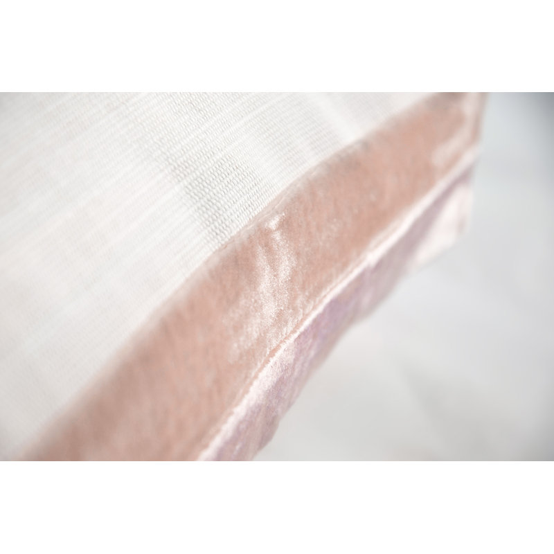 Double Tuxedo Pillow Cover & Insert, Rectangle 14"H x 20"W, Blush White