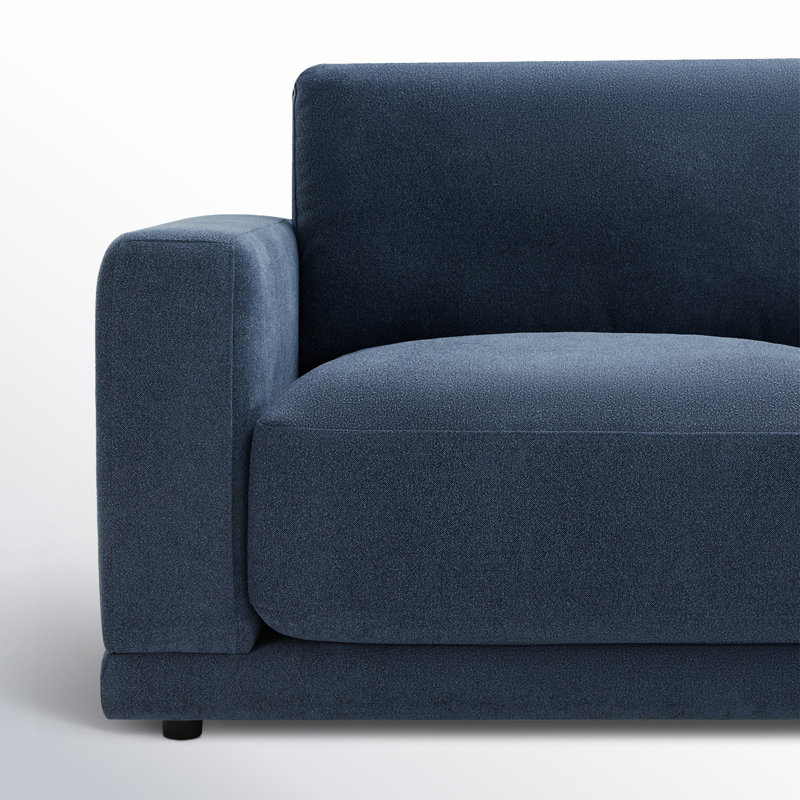 Canapé modulaire rembourré 2 pièces Blakes , Lin Elite Performance indigo, Face à la droite