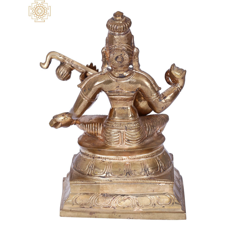 Figurine Saraswati déesse assise