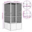 Cage de vol en acier 83,3 po Deaquan-87937206