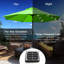 Parasol de marché éclairé avec manivelle 108 po Tayhlor-1353336807