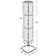 Four-Sided Pegboard Floor Display on Revolving Base. Spinner Rack Tower. Panel Size: 8"W x 60"H