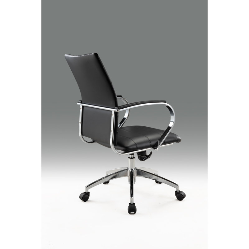 Elphaba Conference Chair, Black, Chrome