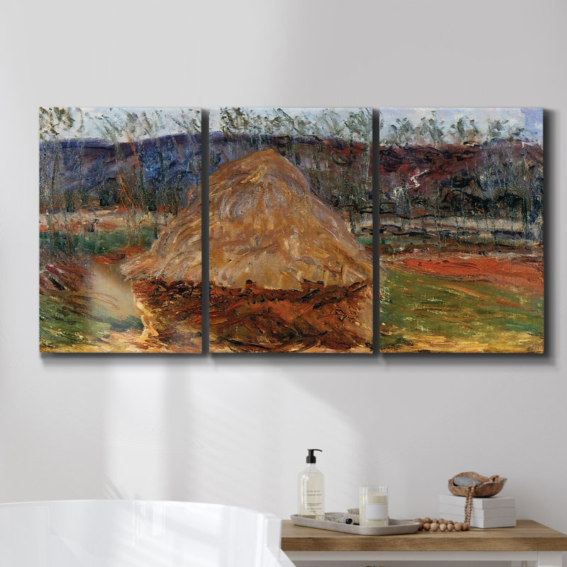 Le givre, 1885, reproduction sur toile 3 pièces, H 36 po x l 72 po x P 2 po