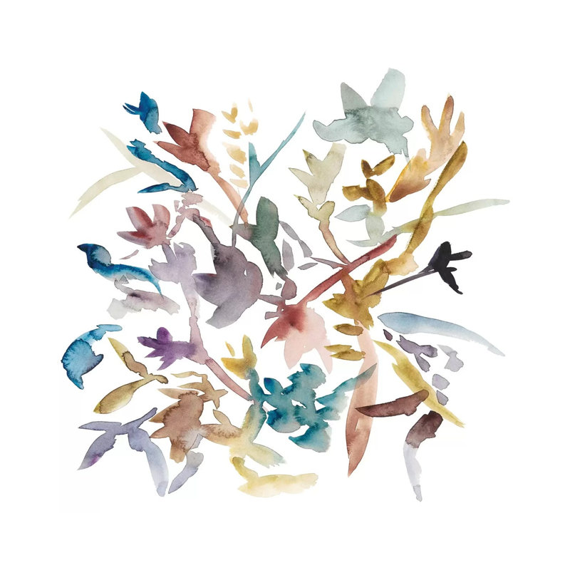 Forest Flowers II by Chariklia Zarris - Wrapped Canvas Gallery-Wrapped Canvas Giclée, 45.72 cm H x 45.72 cm W
