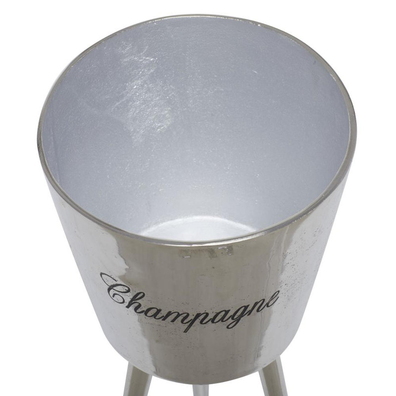 Support à seau à glace 3 bouteilles Ipleigh, Argent argent
