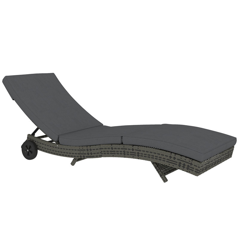 207cm Long Single Chaise with Cushions