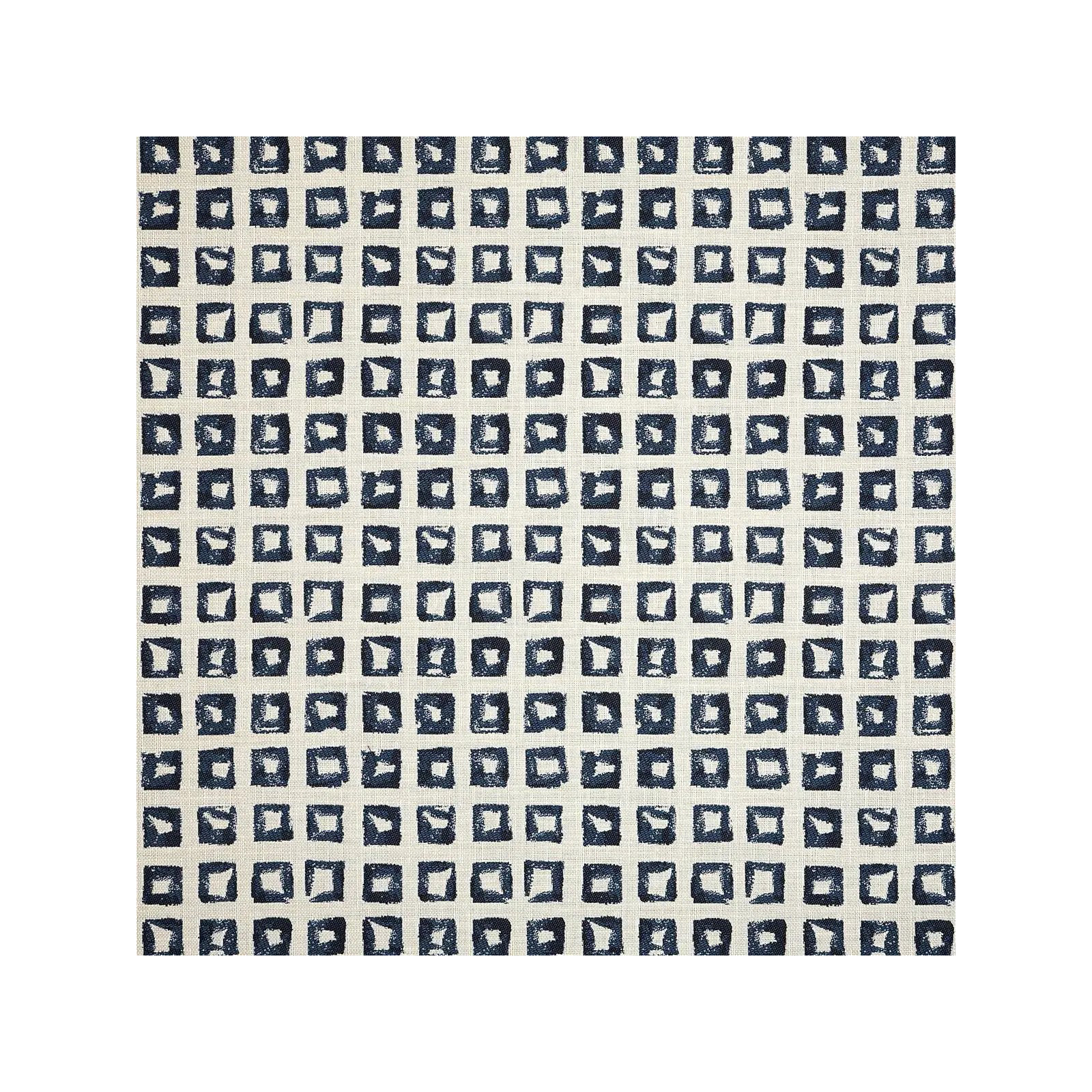 Round Upholstered Outdoor Ottoman with Cushion, Blue