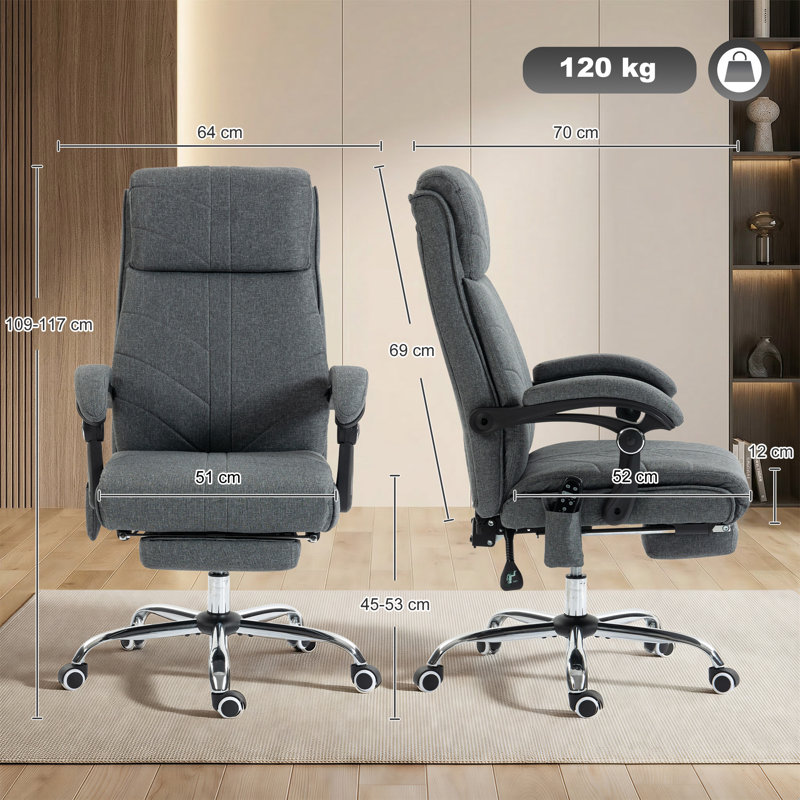 Polyester Executive Chair, Grey