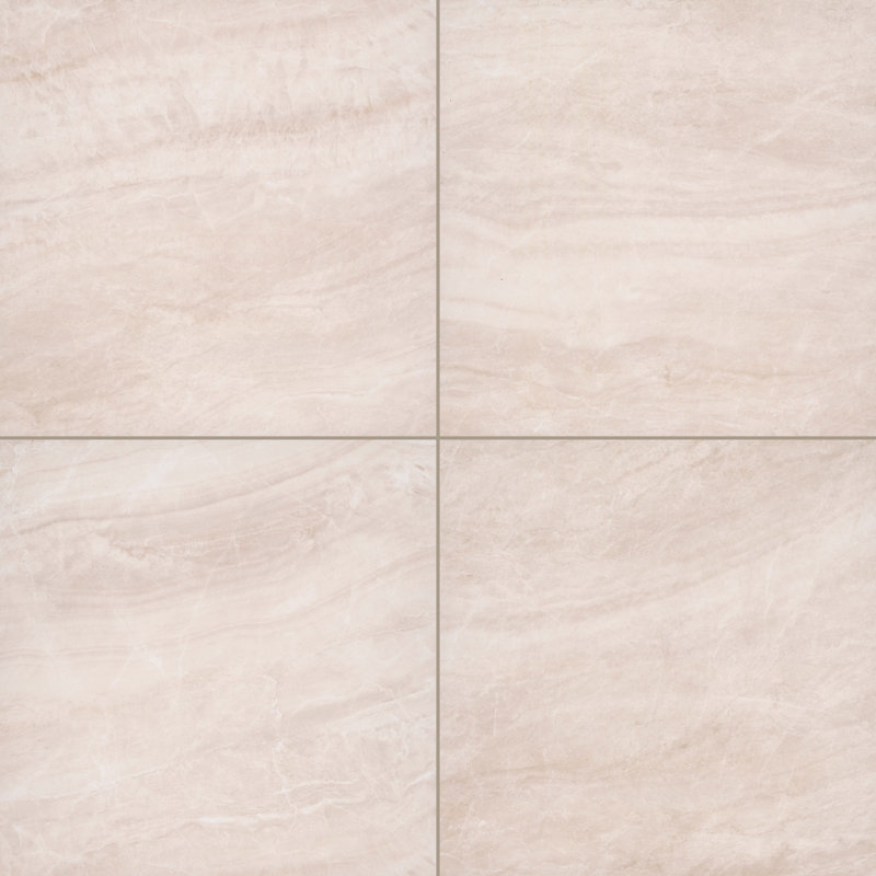 Pavé en porcelaine mate 24 po x 24 po x 0,79 po Chiara (4 pieds carrés / unité, 2 pièces), Sable
